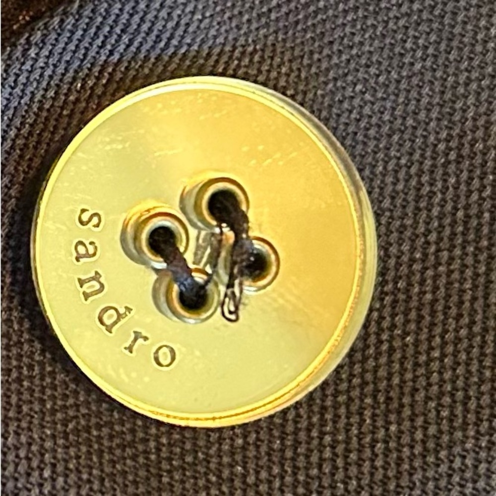 🎉 Host Pick 🎉 Sandro Paris Black Jumpsuit with Gold Button Detail - Picture 11 of 12